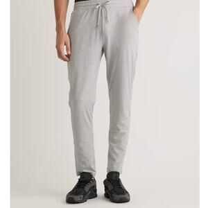 New Quince Flowknit Performance Pant Heather Pale Gray Men’s XXL Athleisure